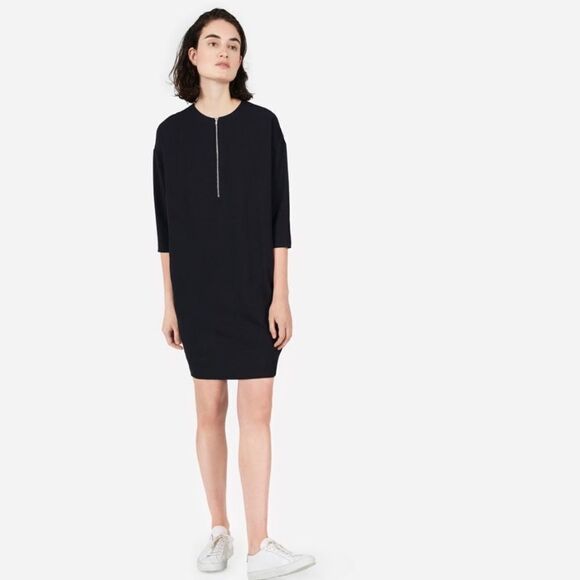 Everlane Japanese Goweave Quarter Zip Dress - Picture 1 of 7
